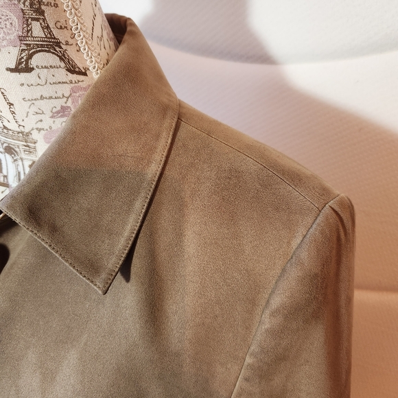 Talbots Long Sleeve Tan Top Size 10 - Picture 3 of 12